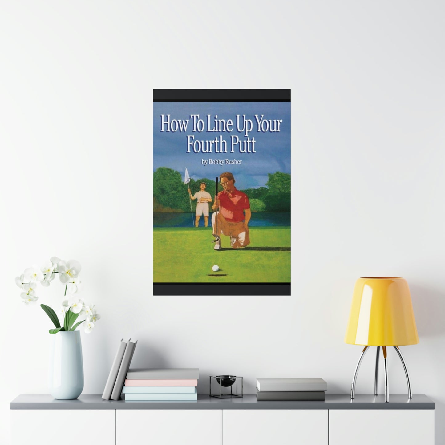 How to Line Up Your fourth Putt - Matte Vertical Posters
