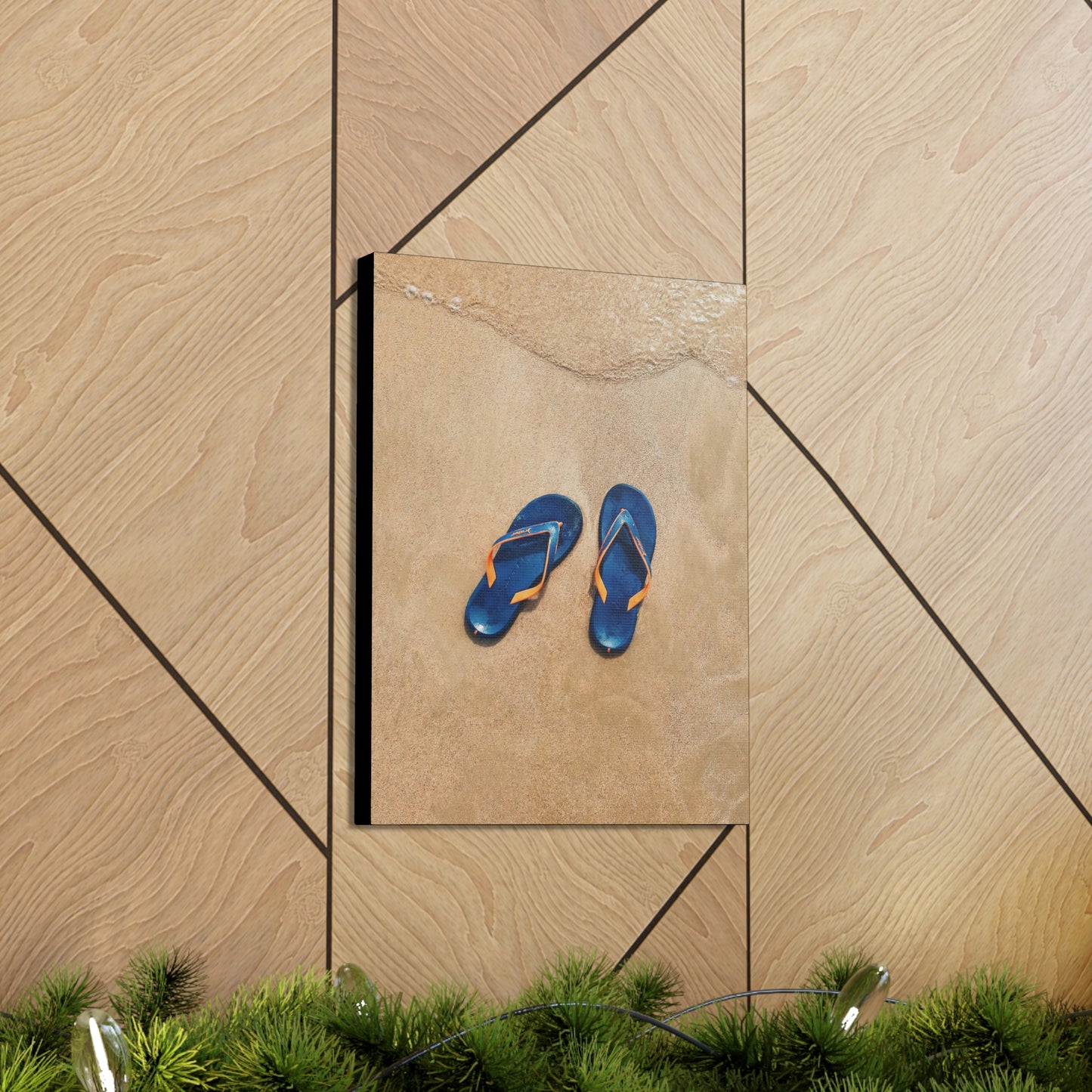 Beachin flip flops - Canvas Gallery Wraps
