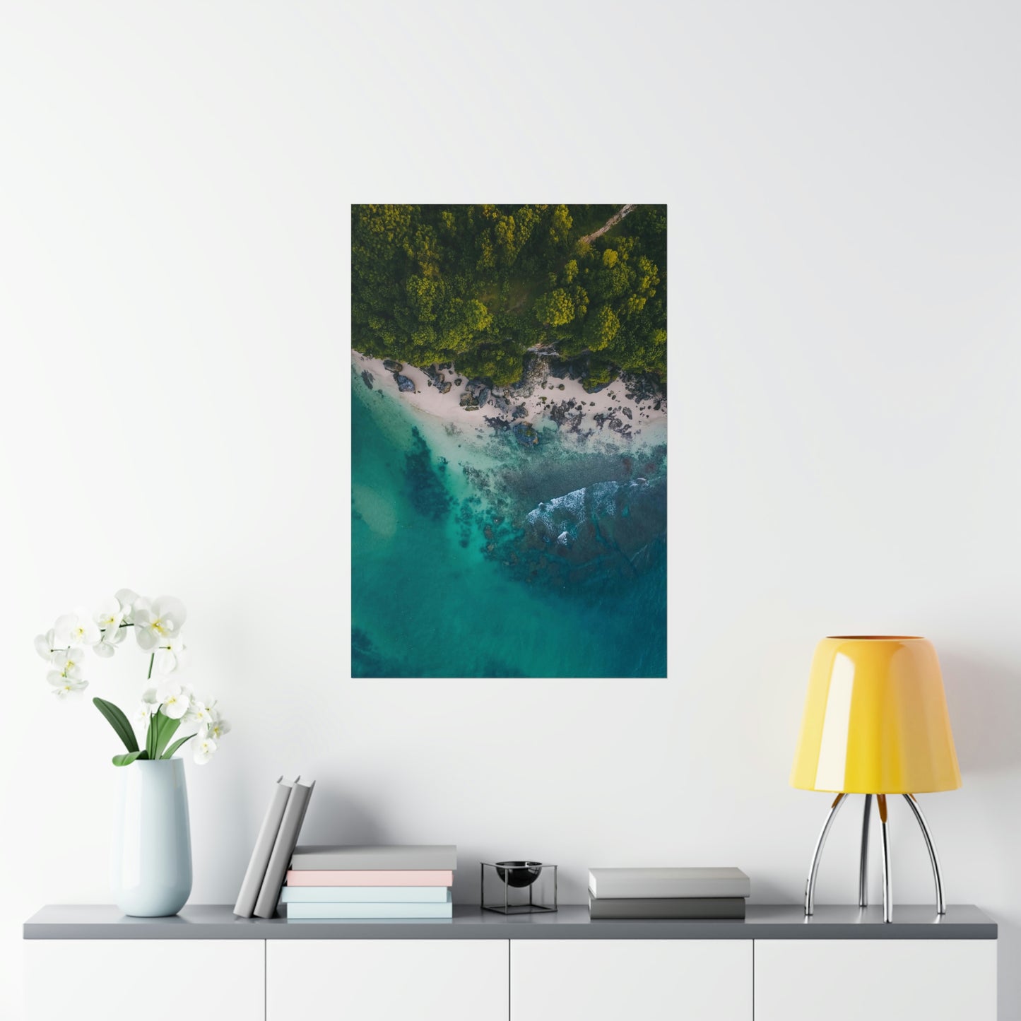 Scenic Beach Waves Premium Matte Poster