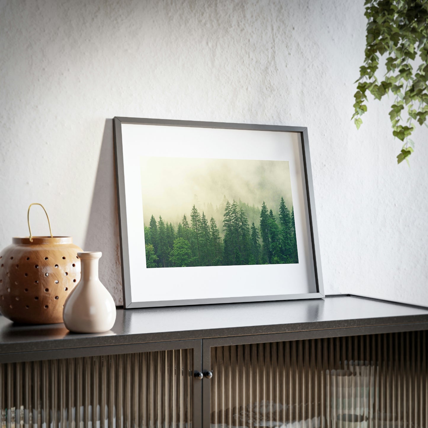 Foggy Forest - Framed Posters, Matte