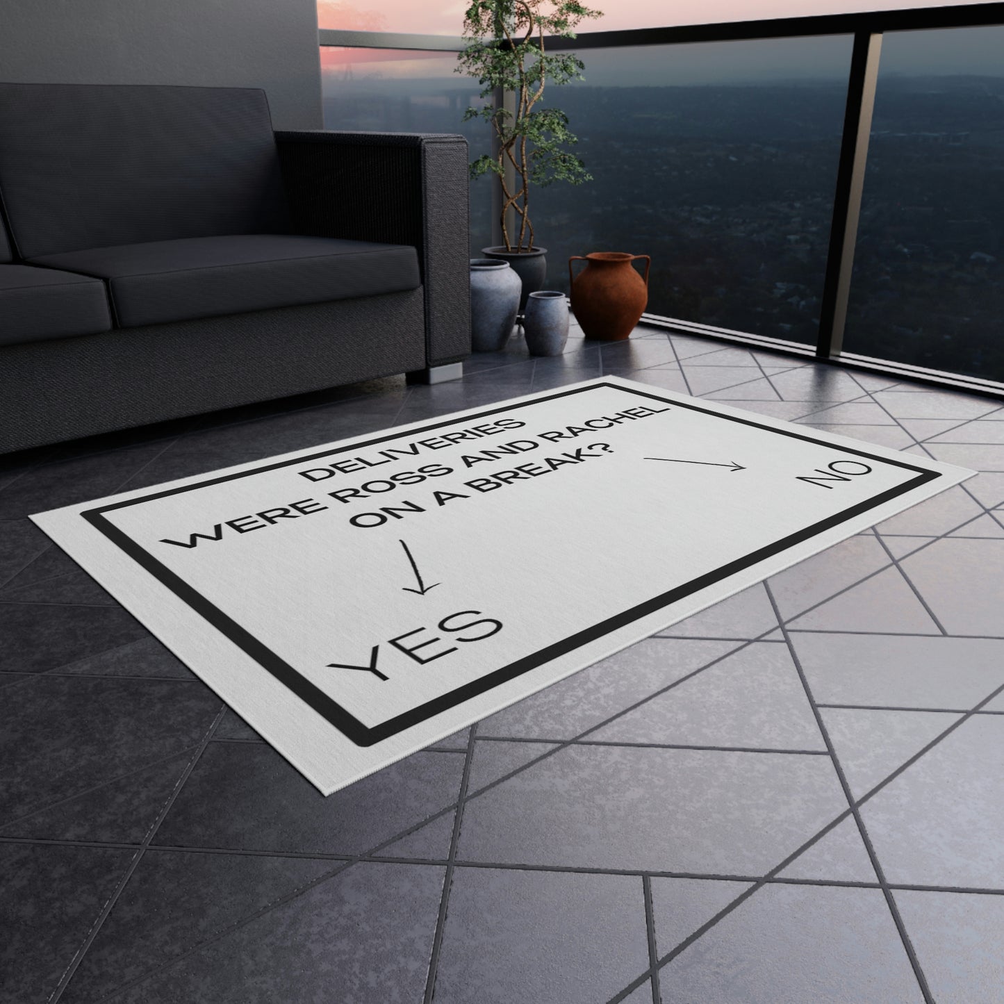 On a Break - Outdoor Rug (White)