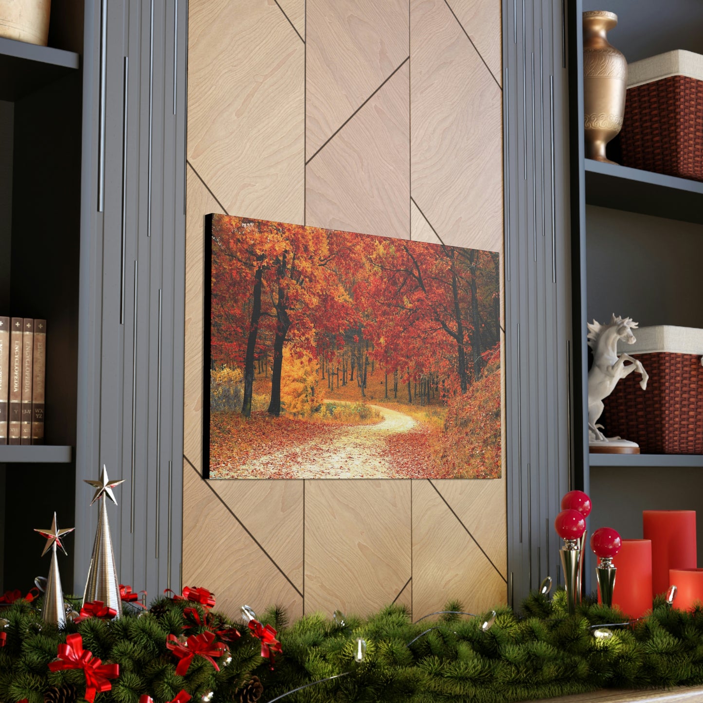 Fall Trail - Foliage forest - Canvas Gallery Wraps