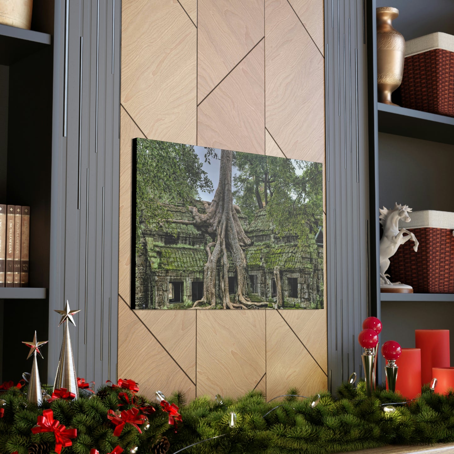 Jungle Temple - nature, trees Canvas Gallery Wraps