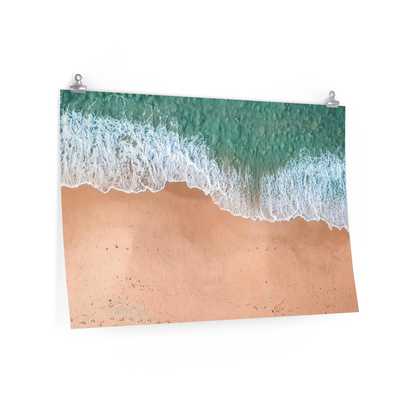 Beach Waves Premium Matte horizontal posters