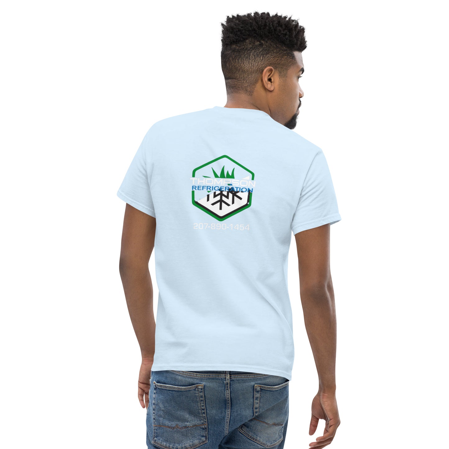 Thompson Refrigeration - Logo #3 Front/back Men's classic tee