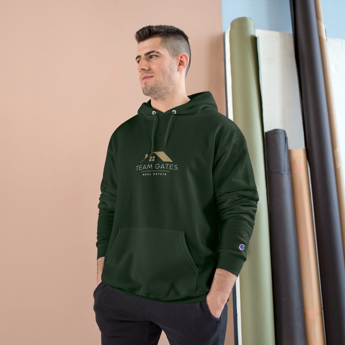 Team Gates - Large logo - Champion Hoodie