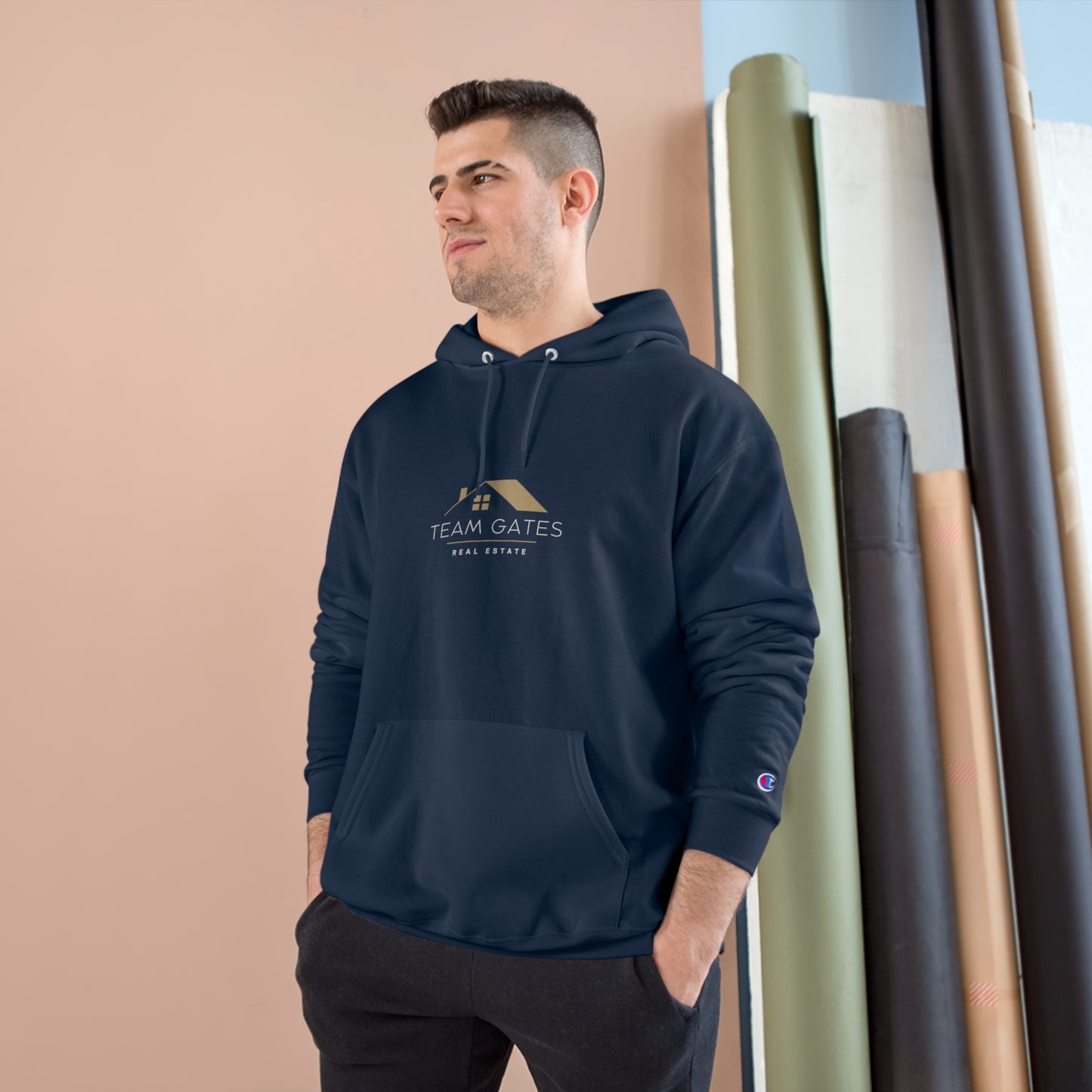 Team Gates - Large logo - Champion Hoodie