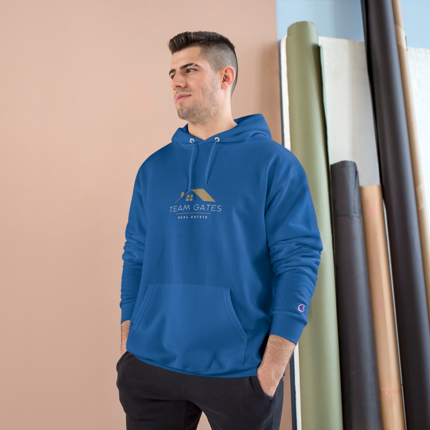Team Gates - Large logo - Champion Hoodie