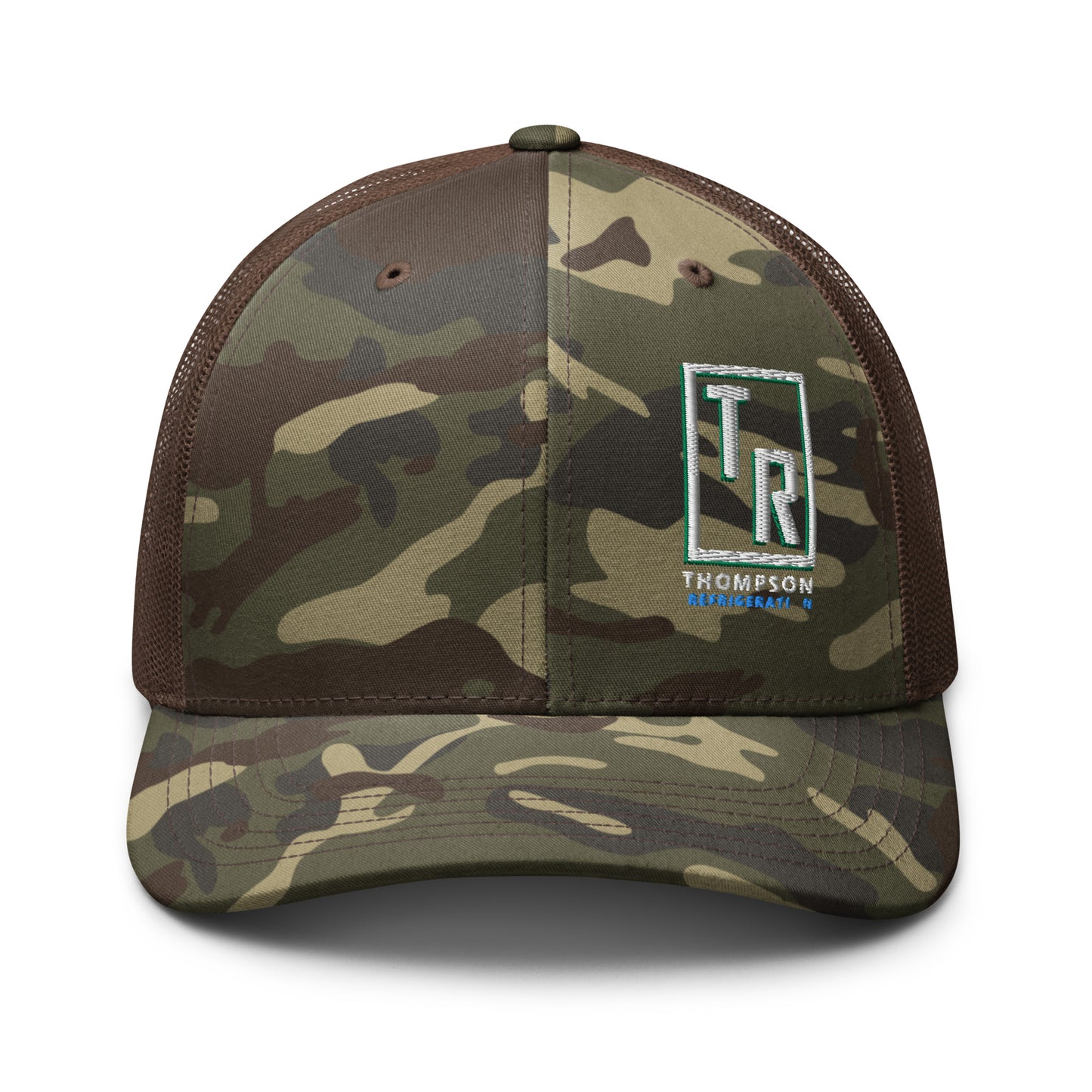 Thompson Refrigeration - Logo #3 - Camouflage trucker hat