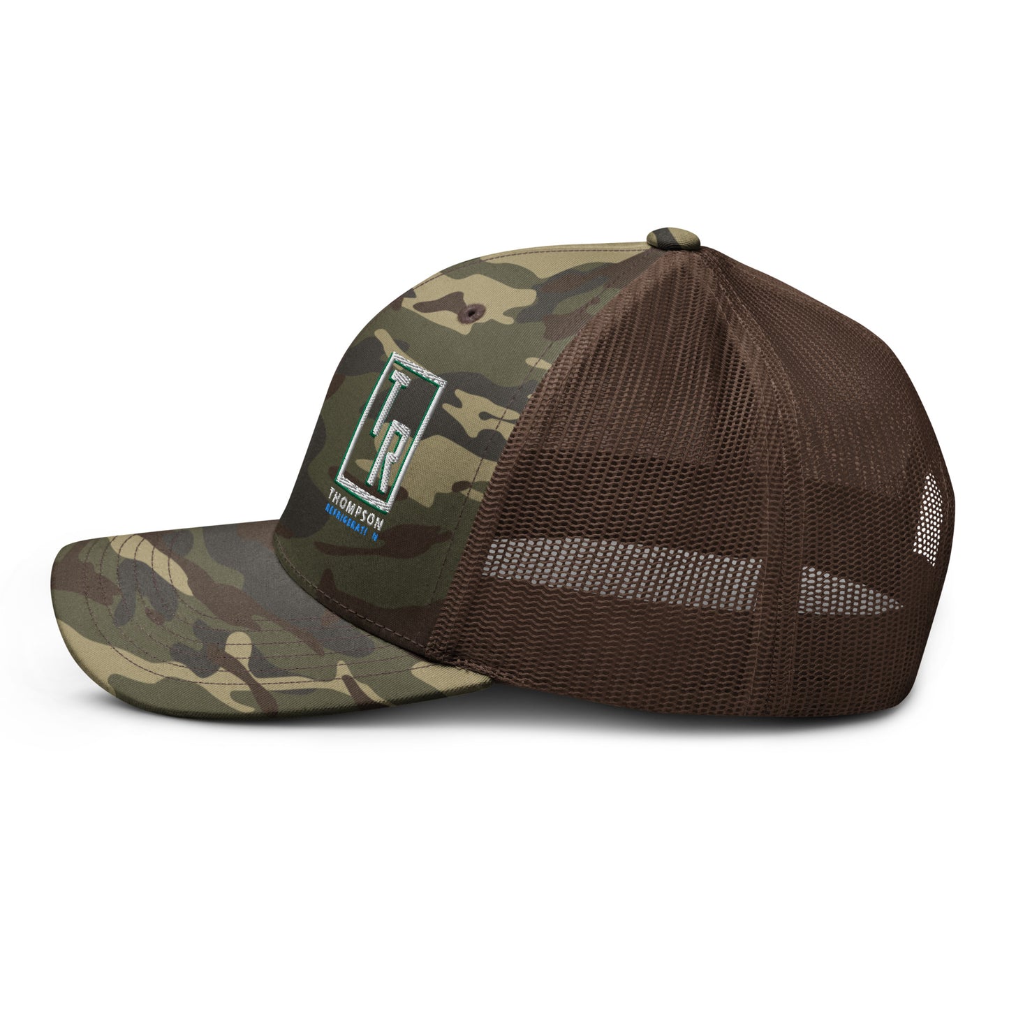 Thompson Refrigeration - Logo #3 - Camouflage trucker hat