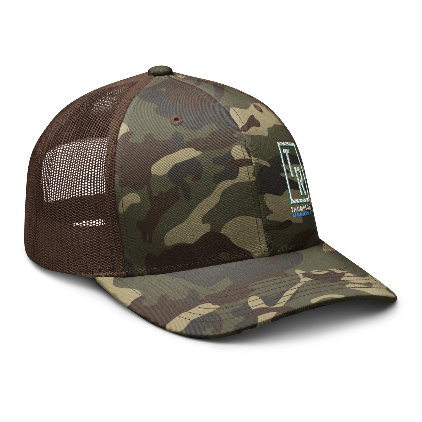 Thompson Refrigeration - Logo #3 - Camouflage trucker hat