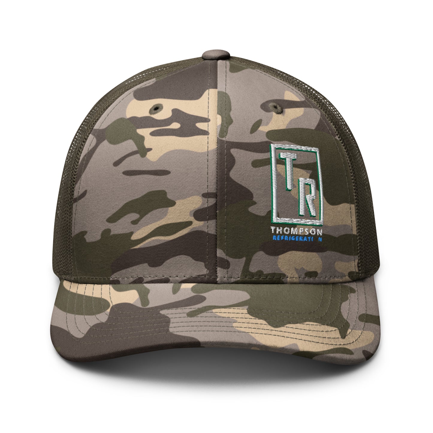 Thompson Refrigeration - Logo #3 - Camouflage trucker hat