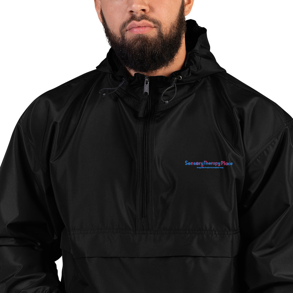 Sensory Therapy - Embroidered Champion Packable Jacket - Colorful Logo