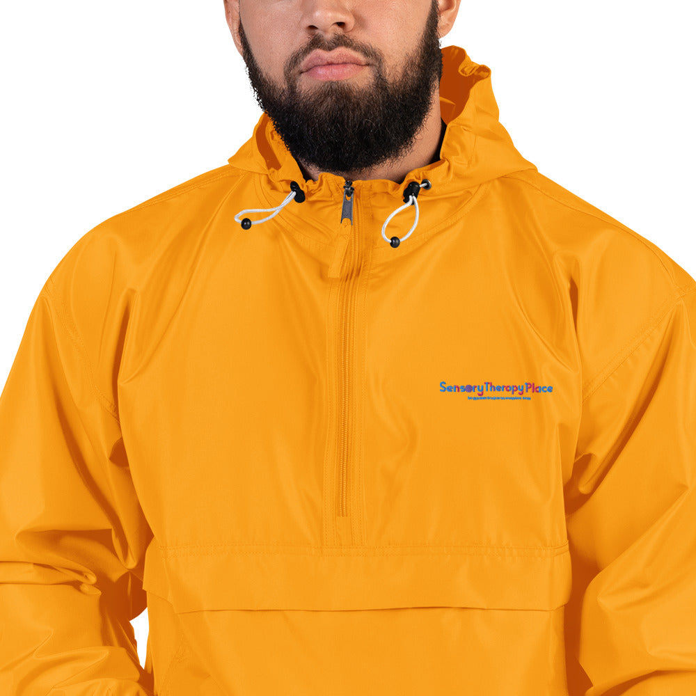 Sensory Therapy - Embroidered Champion Packable Jacket - Colorful Logo