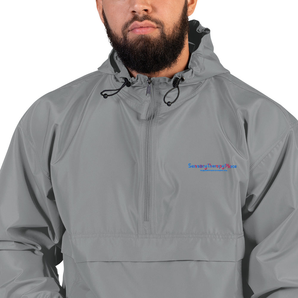 Sensory Therapy - Embroidered Champion Packable Jacket - Colorful Logo