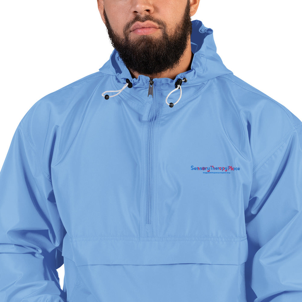 Sensory Therapy - Embroidered Champion Packable Jacket - Colorful Logo