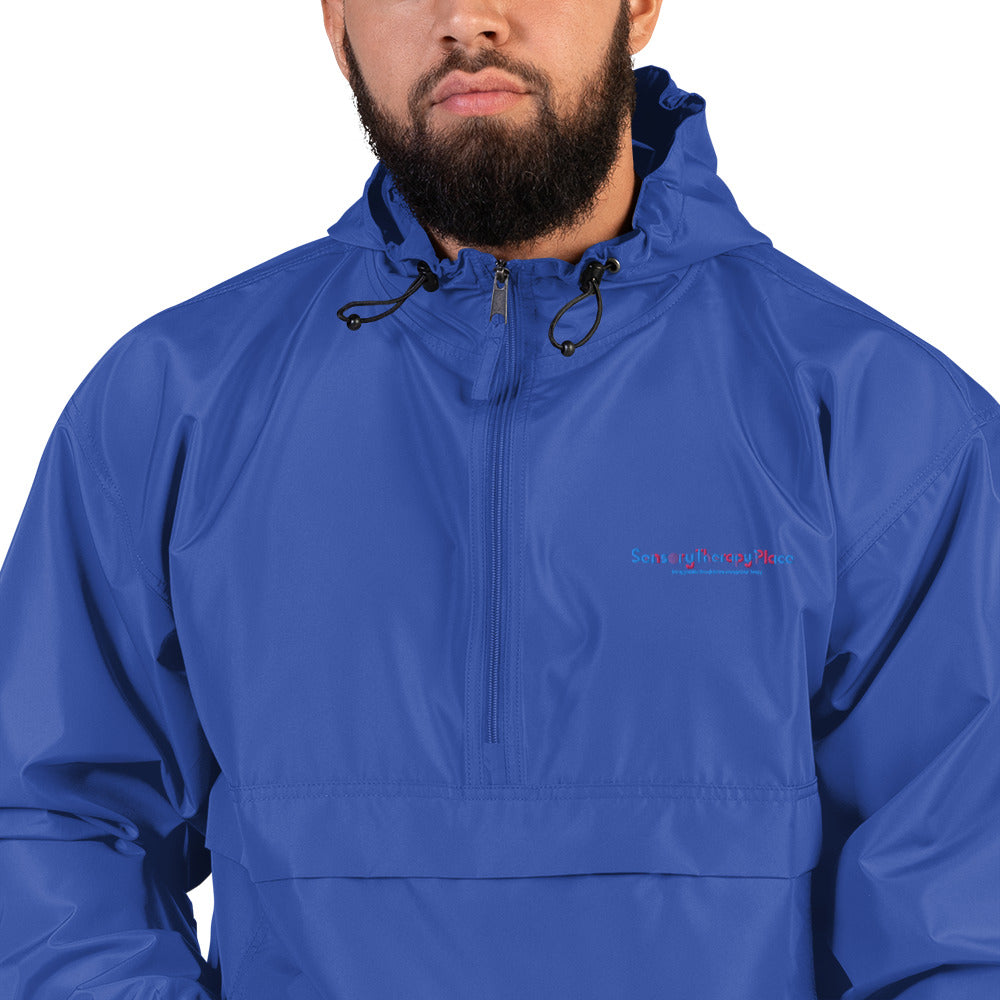 Sensory Therapy - Embroidered Champion Packable Jacket - Colorful Logo
