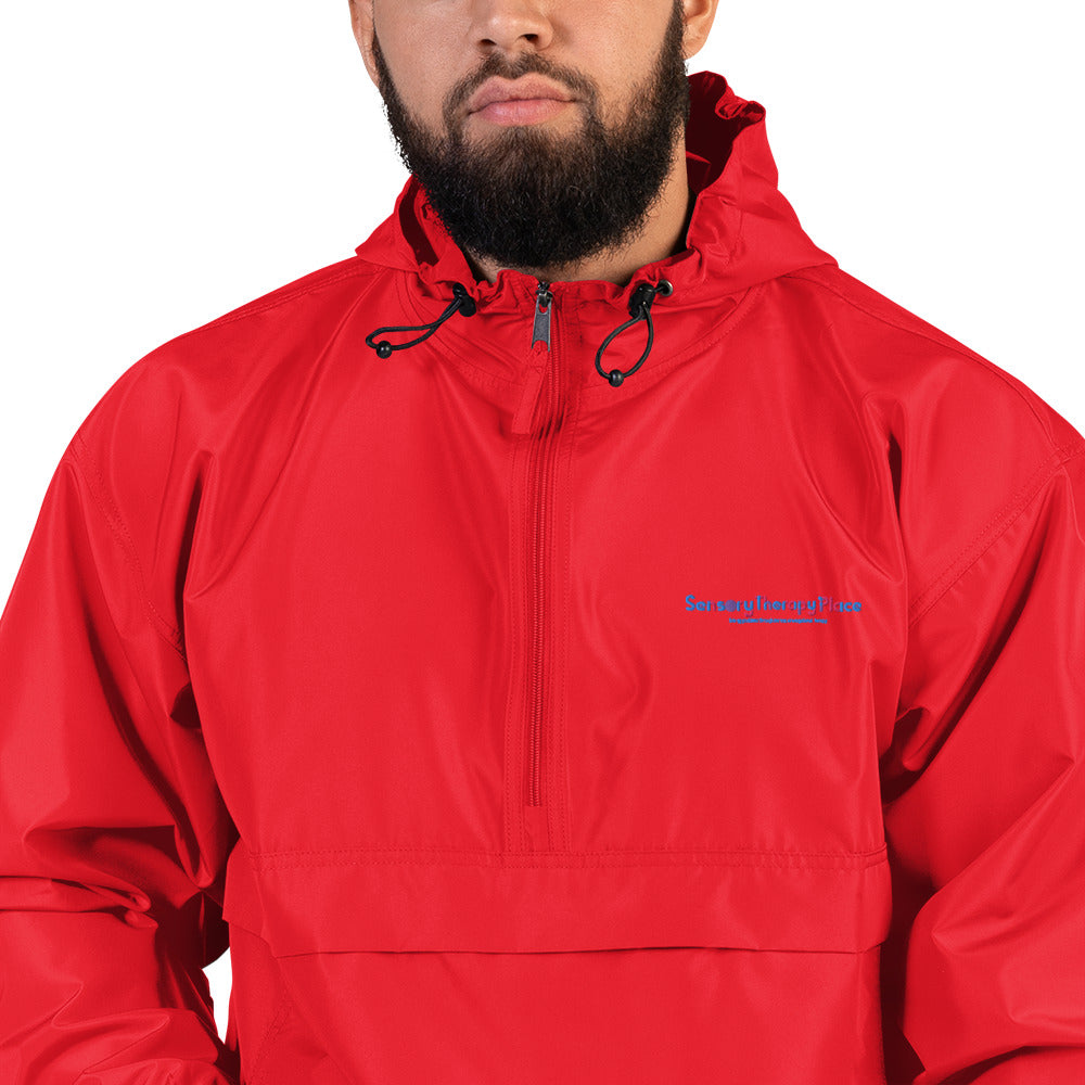 Sensory Therapy - Embroidered Champion Packable Jacket - Colorful Logo