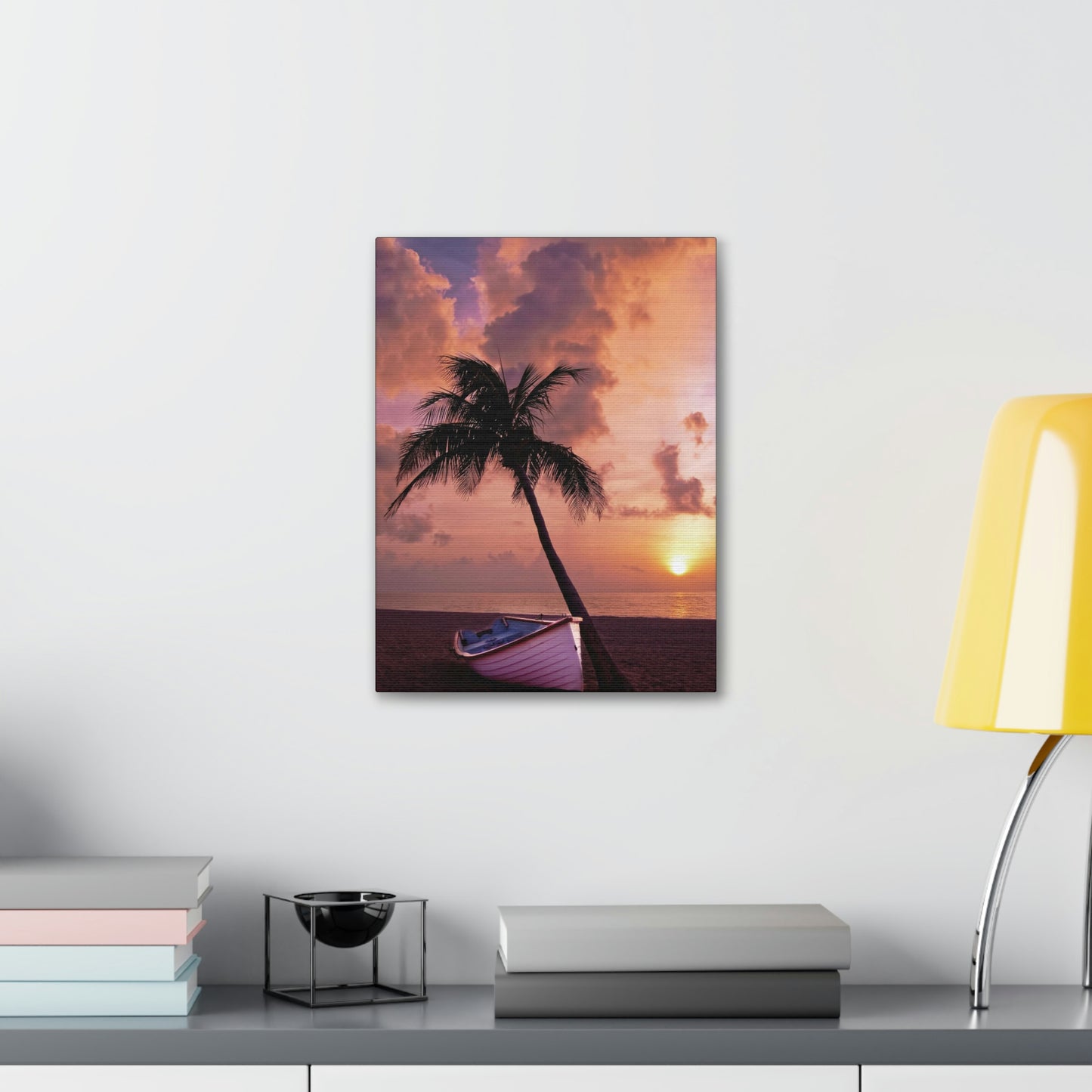 Beach Sunset Polyester Canvas