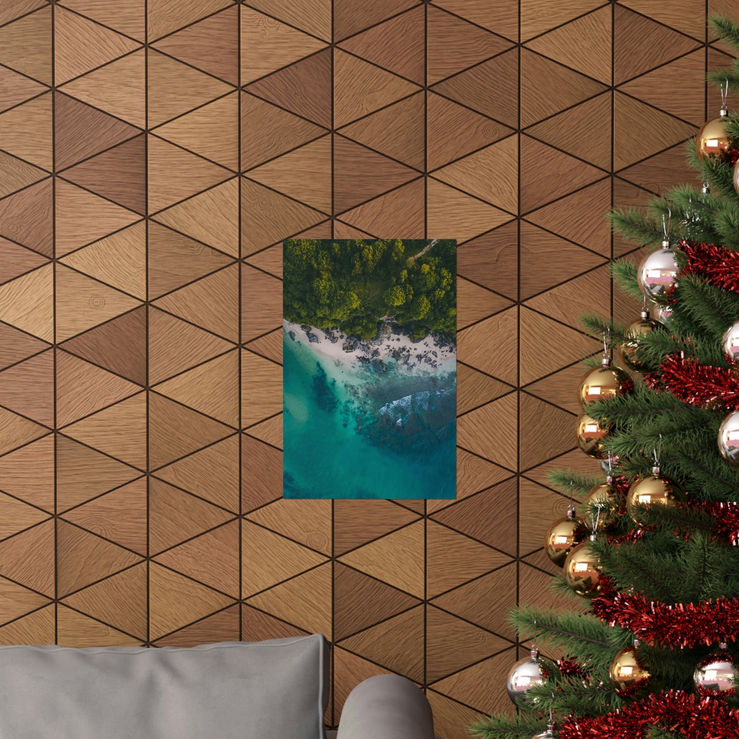 Scenic Beach Waves Premium Matte Poster