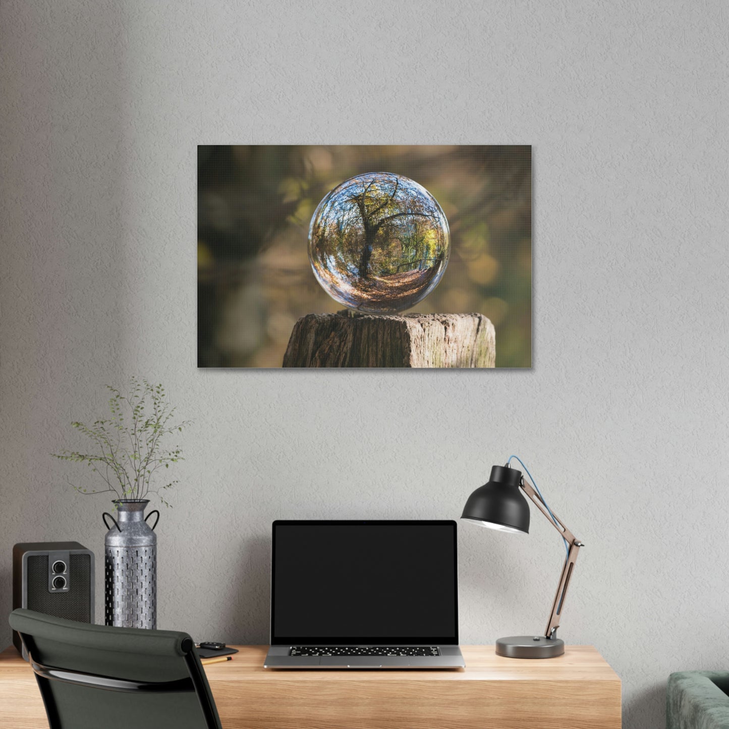 Forest, Globe, Trees, Nature, Forest Globe - Polyester Canvas