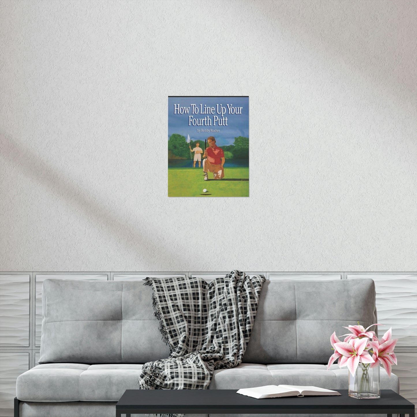 How to Line Up Your fourth Putt - Matte Vertical Posters