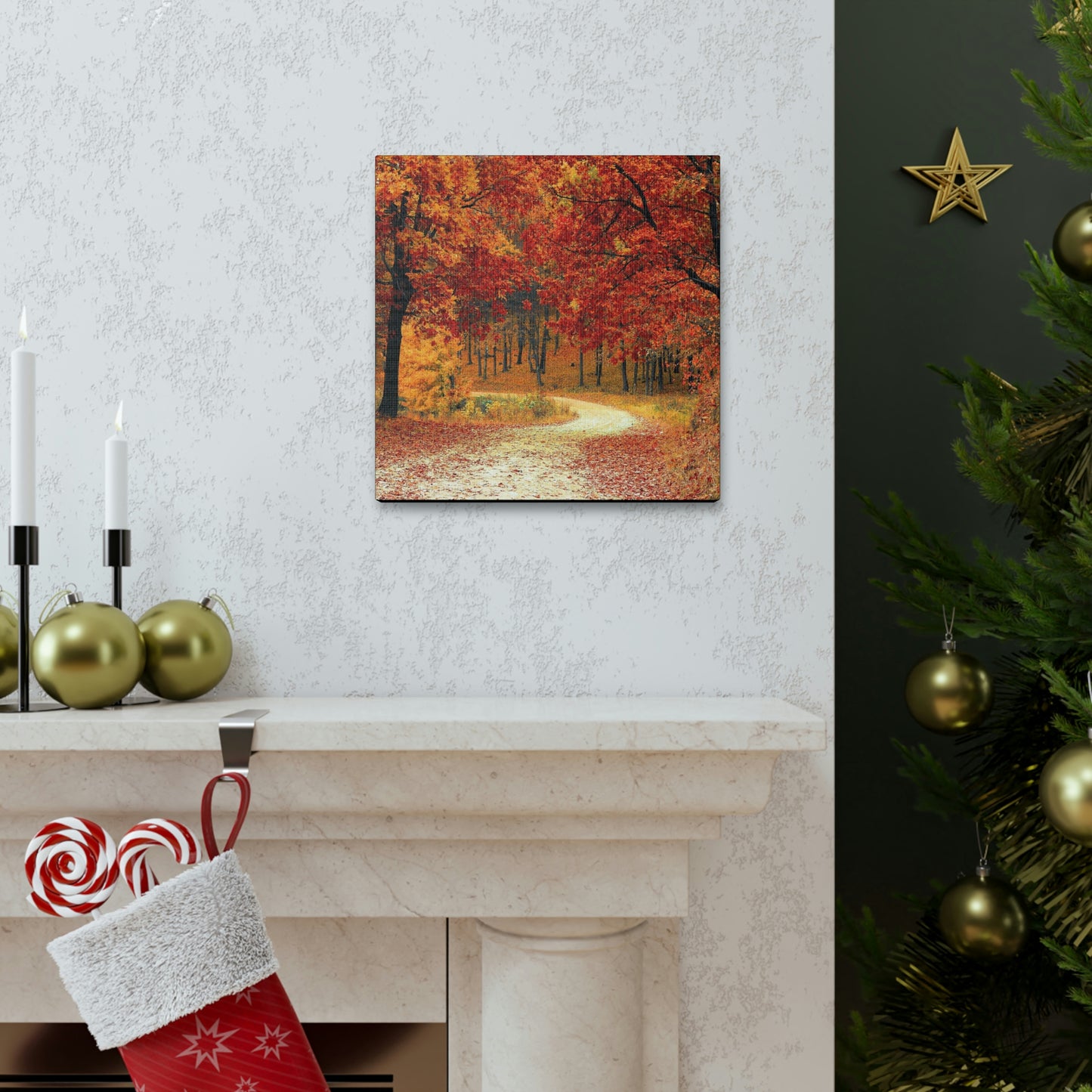 Fall Trail - Foliage forest - Canvas Gallery Wraps
