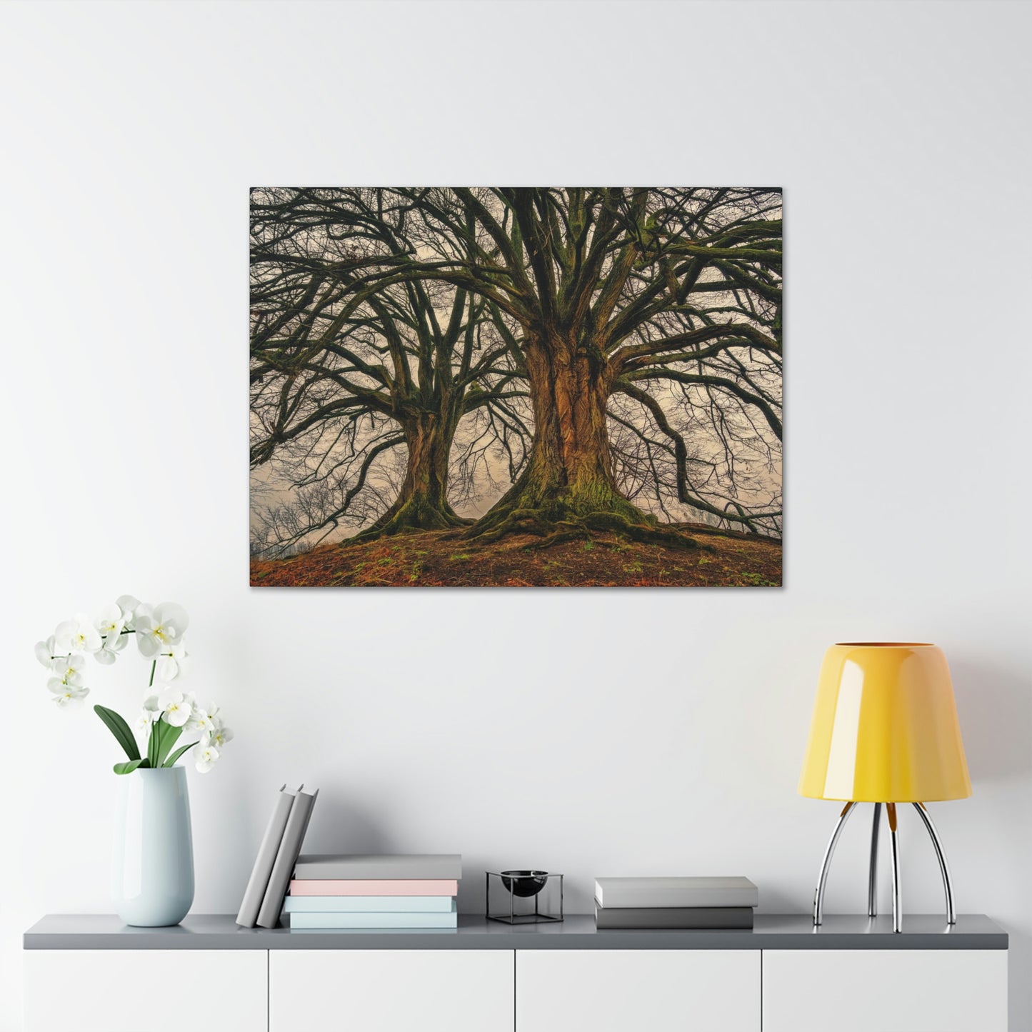 Dark Trees - Nature, Trees, Dark Canvas Gallery Wraps