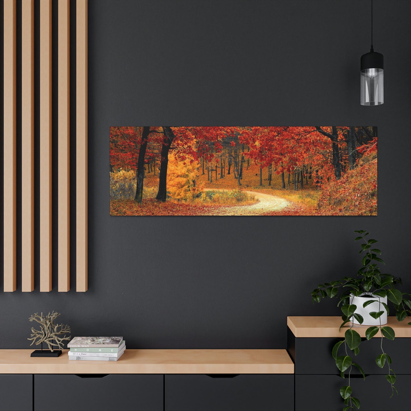 Fall Trail - Foliage forest - Canvas Gallery Wraps
