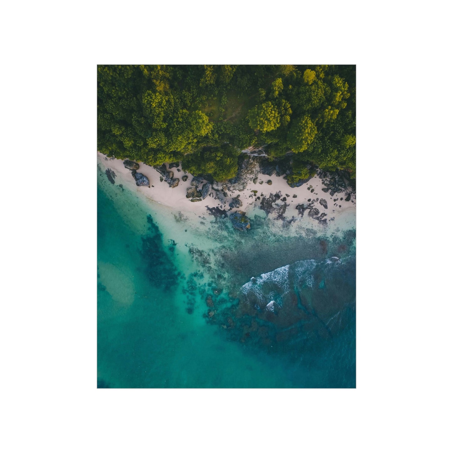 Scenic Beach Waves Premium Matte Poster