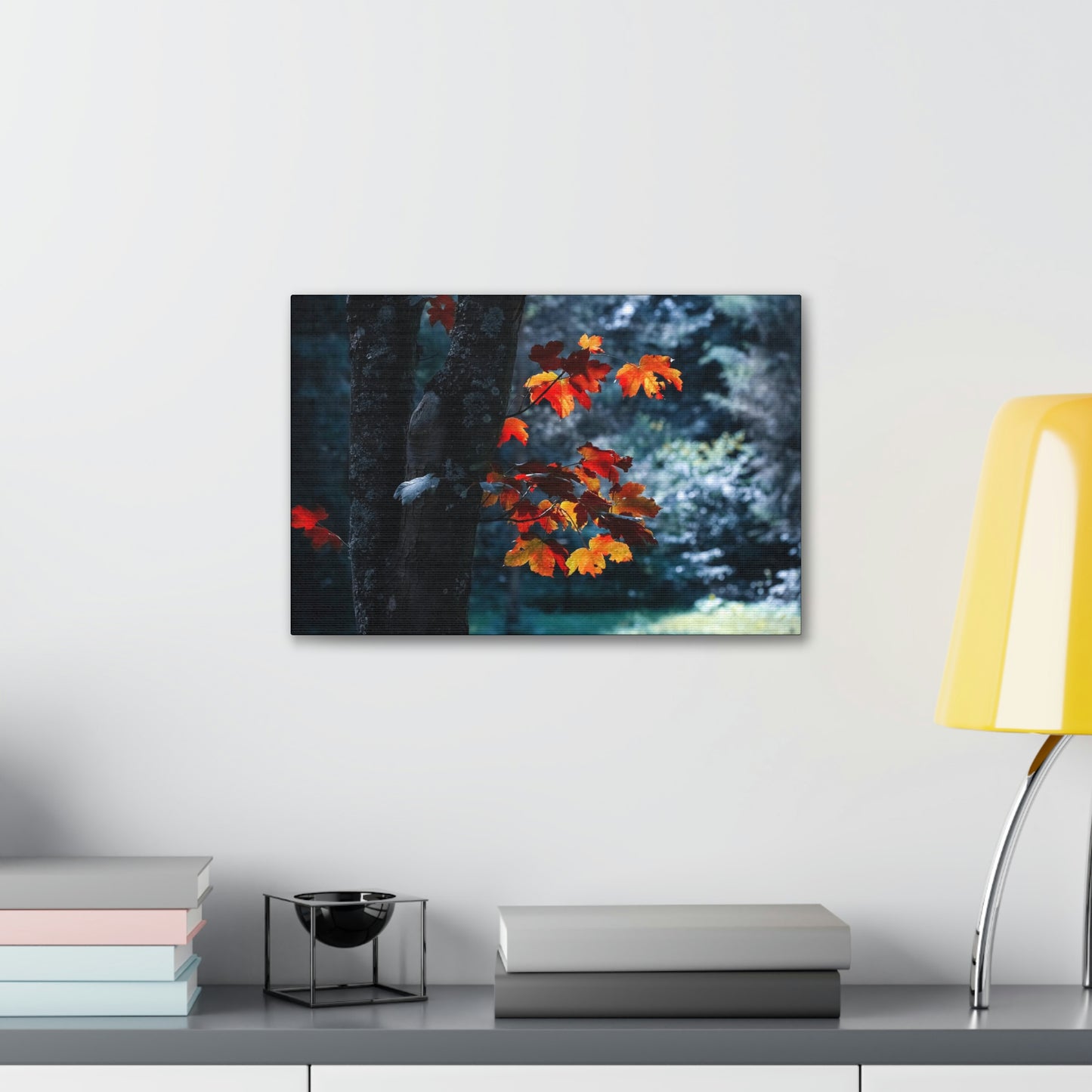 The last Leaves, Fall, Foliage, Nature, Forest - Canvas Gallery Wraps