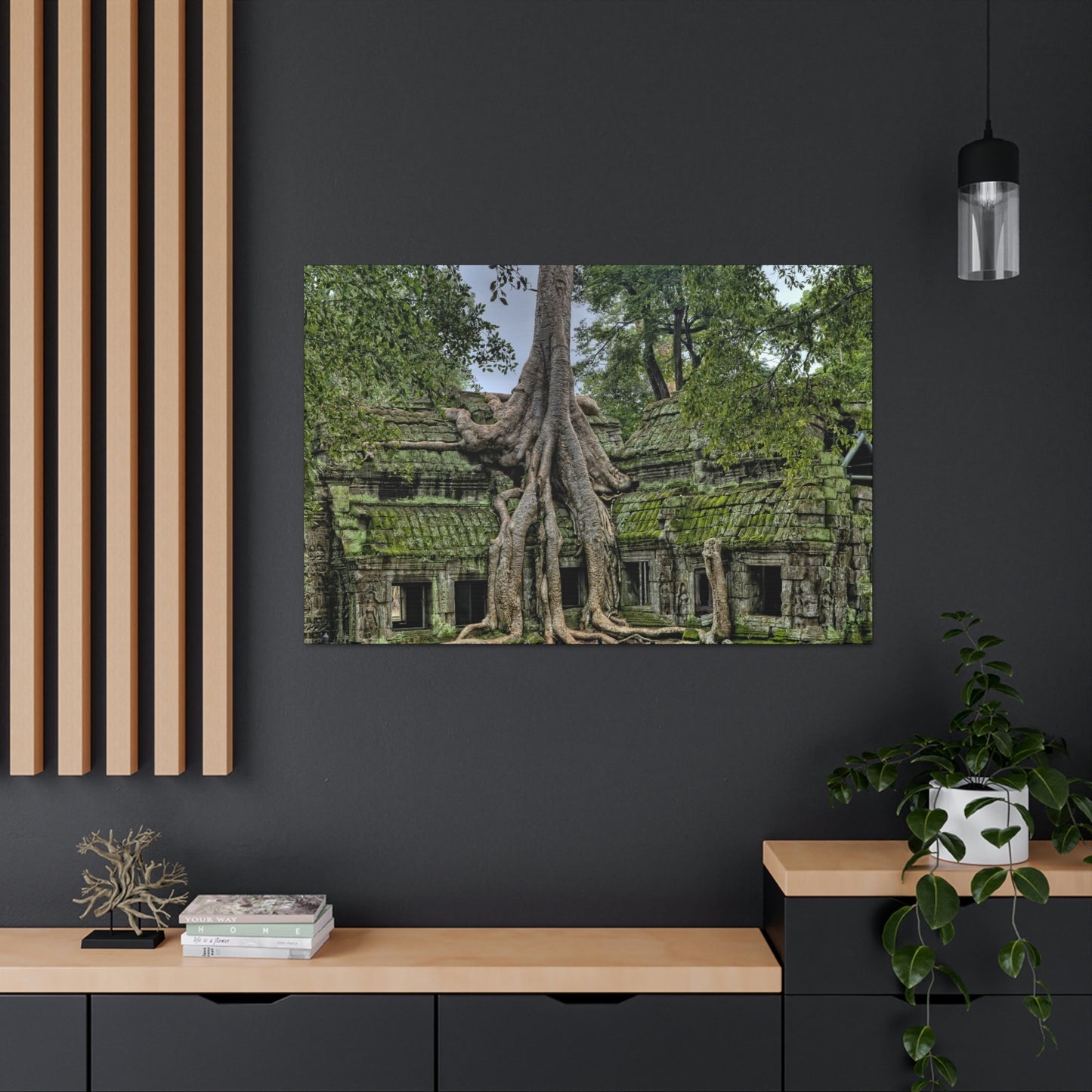 Jungle Temple - nature, trees Canvas Gallery Wraps