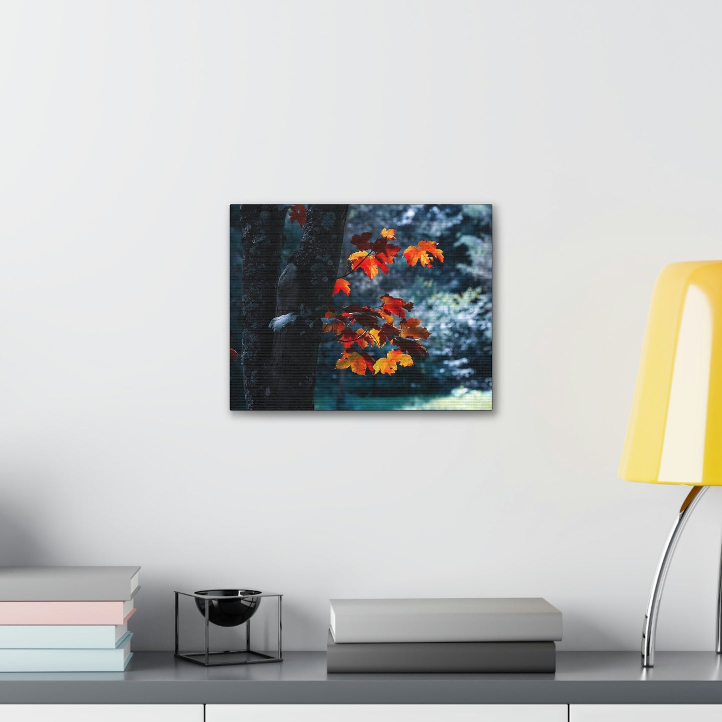 The last Leaves, Fall, Foliage, Nature, Forest - Canvas Gallery Wraps