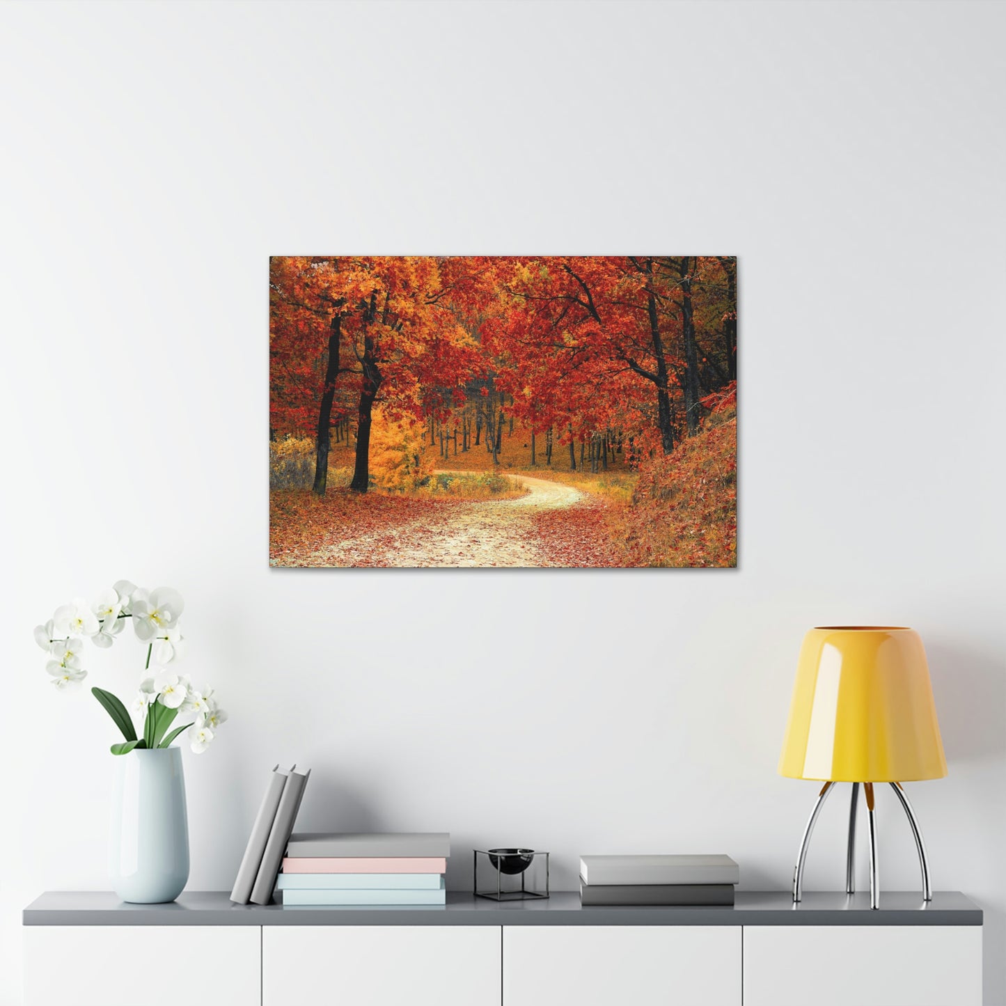 Fall Trail - Foliage forest - Canvas Gallery Wraps