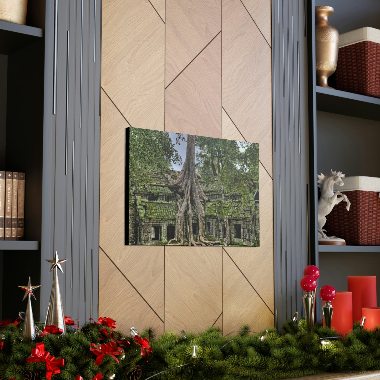 Jungle Temple - nature, trees Canvas Gallery Wraps