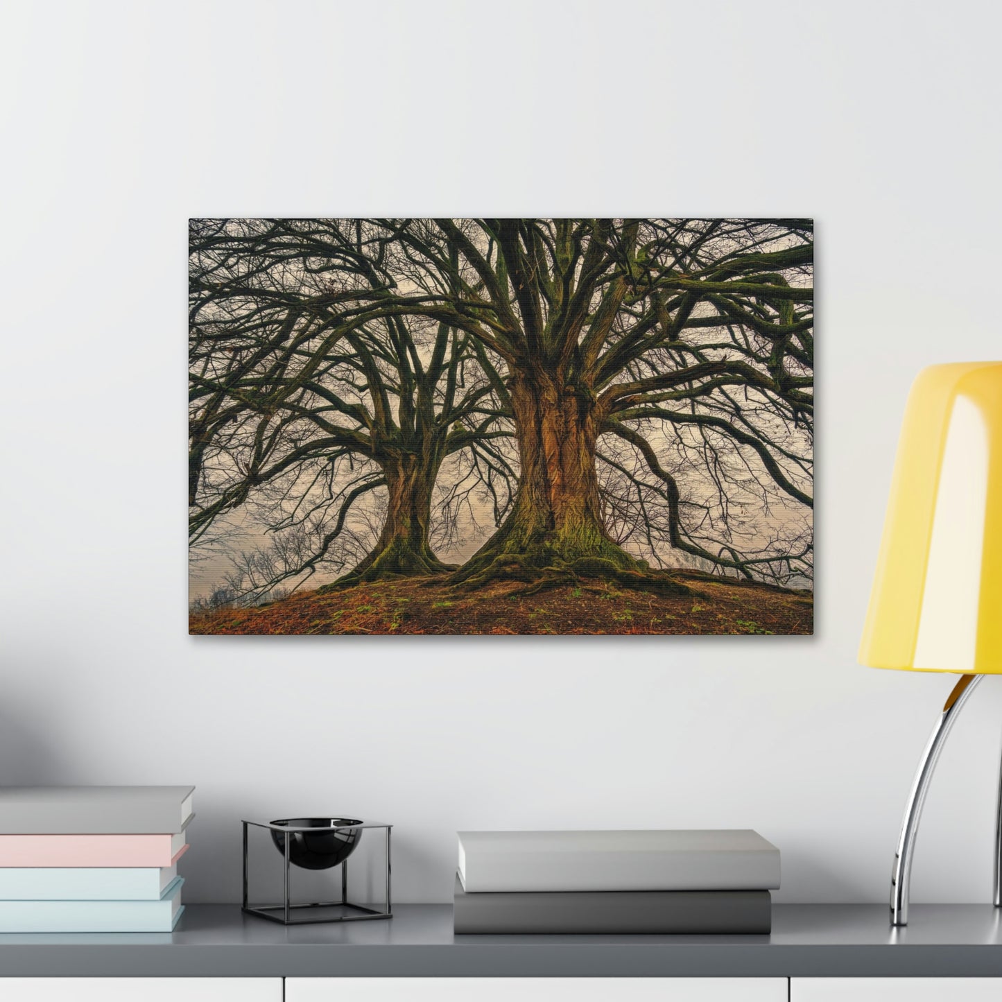 Dark Trees - Nature, Trees, Dark Canvas Gallery Wraps