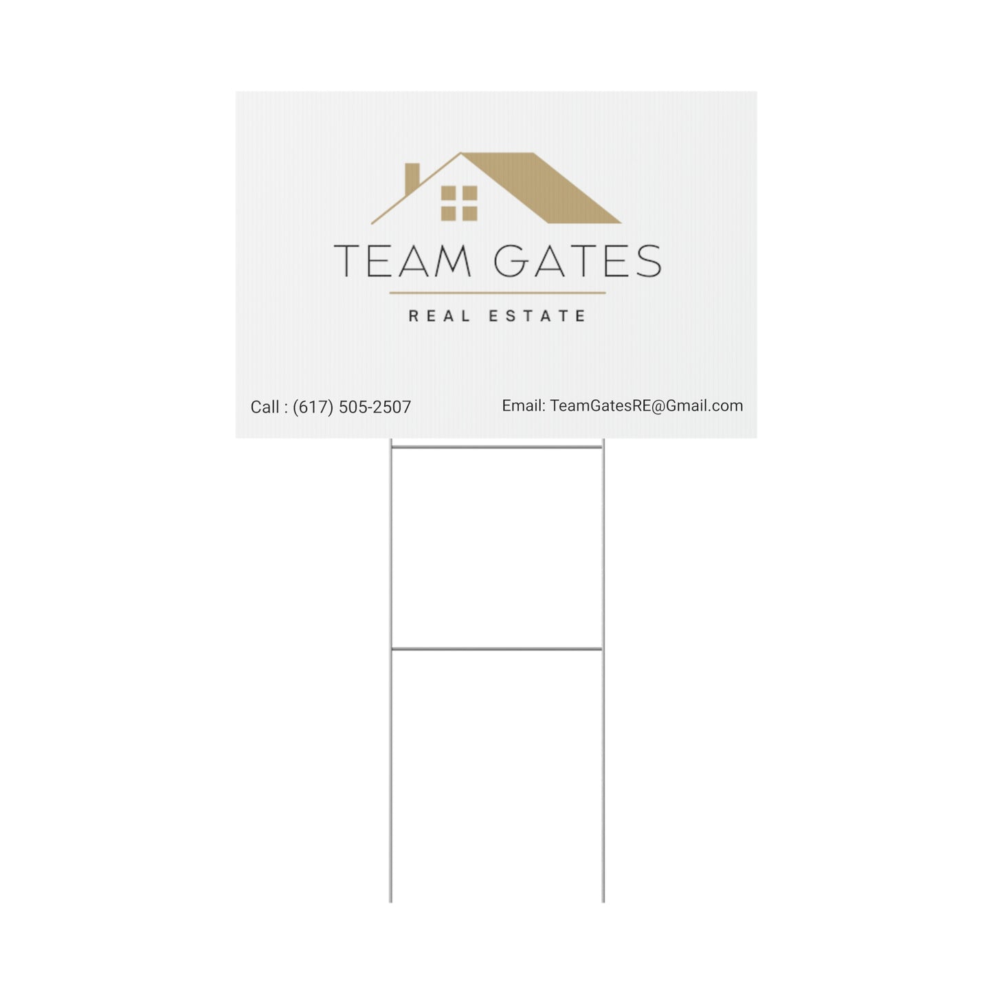 Team Gates - Plastic Yard Sign