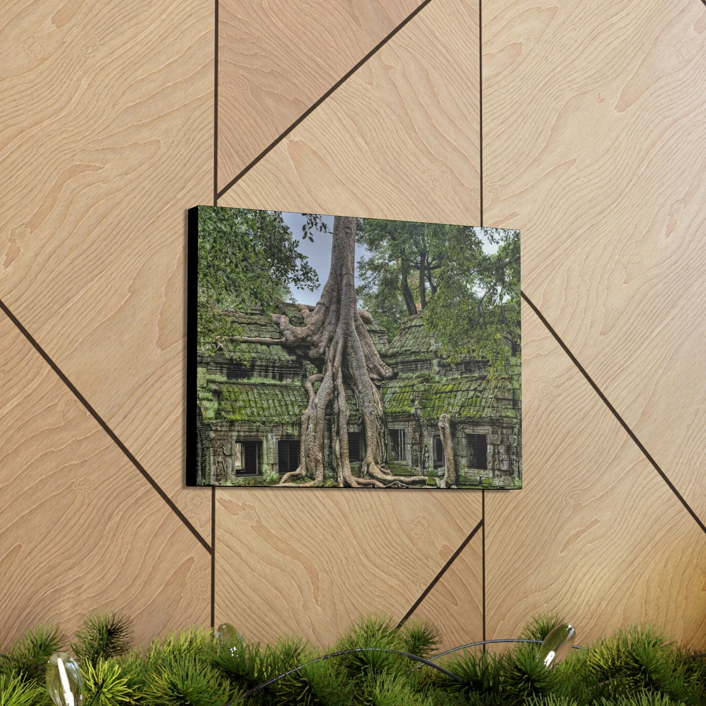 Jungle Temple - nature, trees Canvas Gallery Wraps