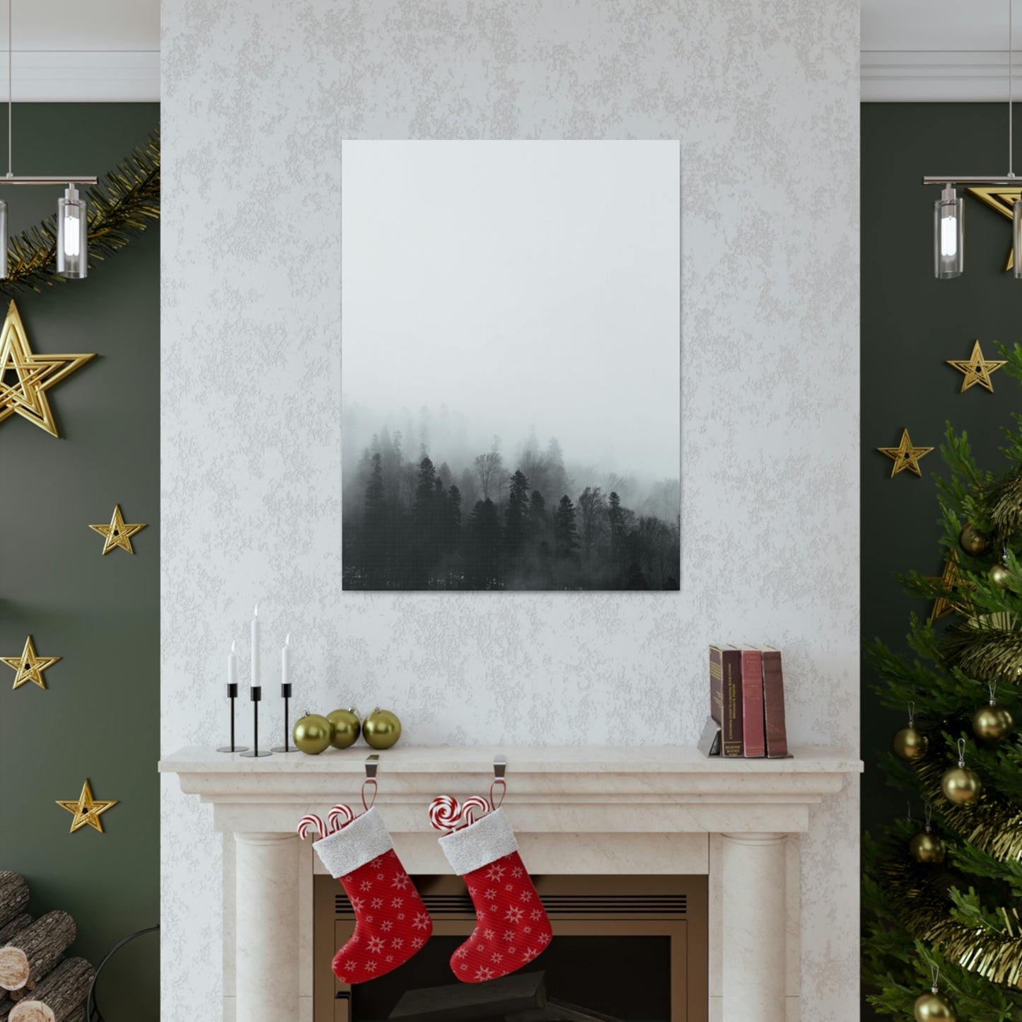B&W Forest - Canvas Gallery Wraps