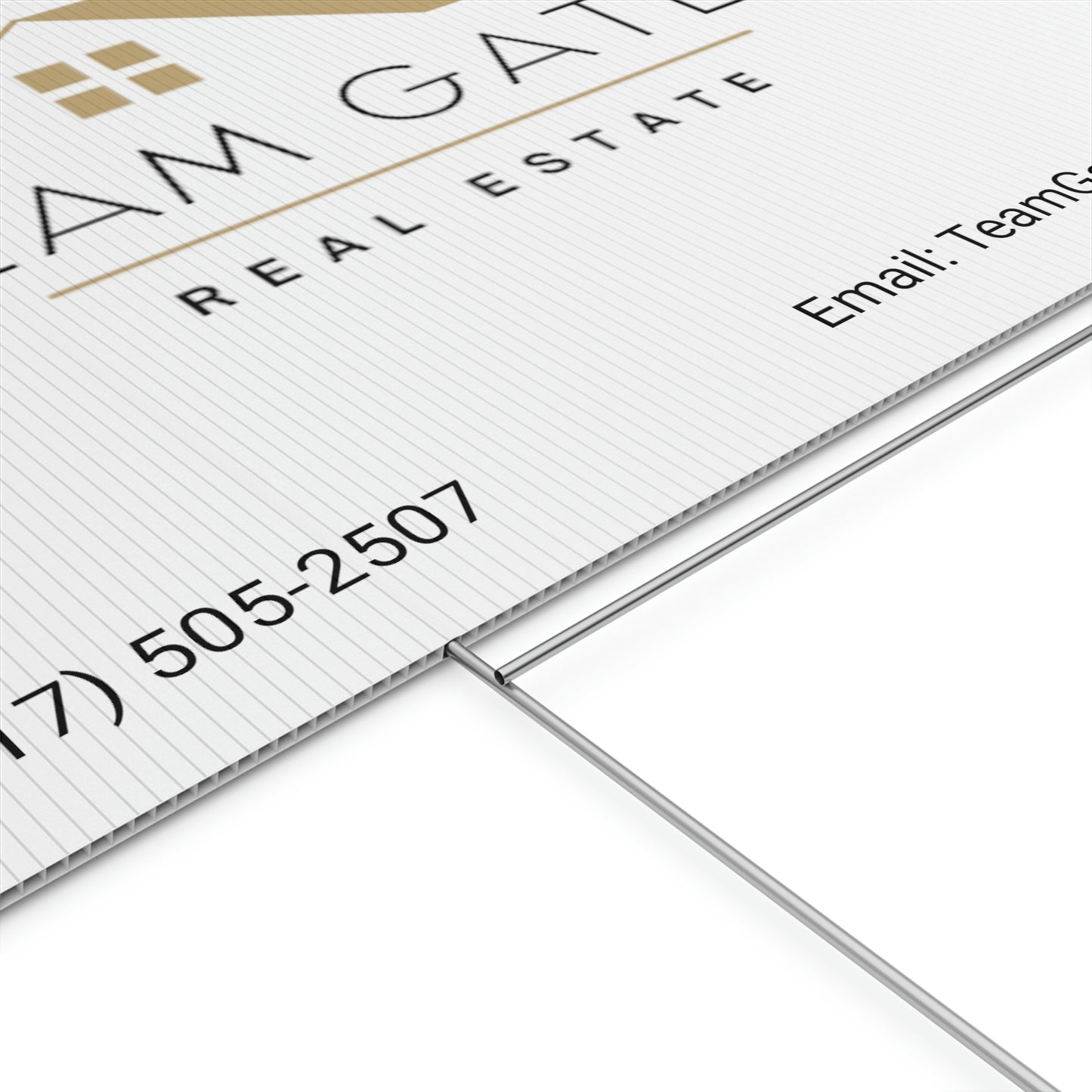 Team Gates - Plastic Yard Sign
