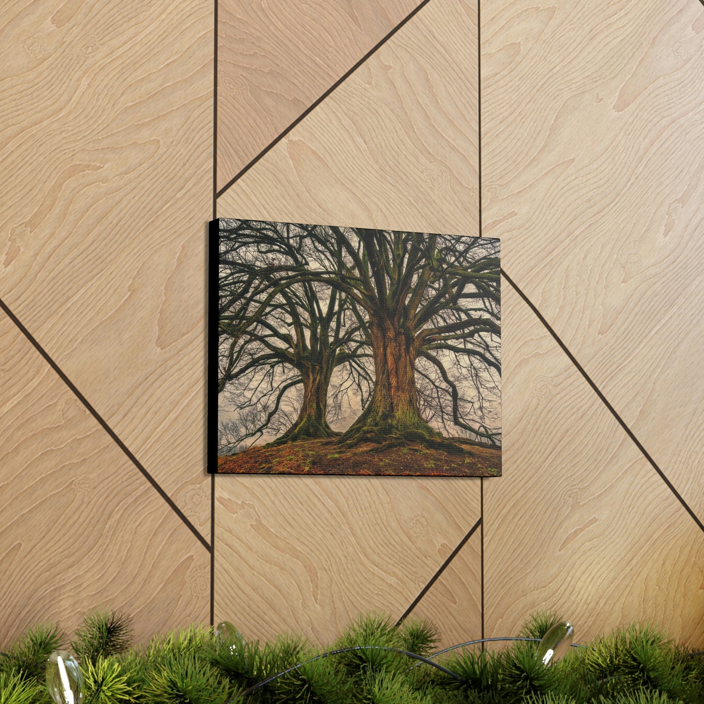 Dark Trees - Nature, Trees, Dark Canvas Gallery Wraps