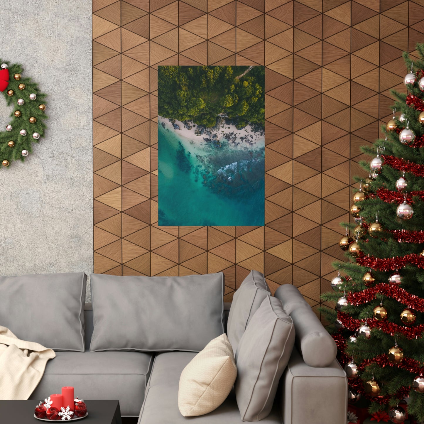 Scenic Beach Waves Premium Matte Poster