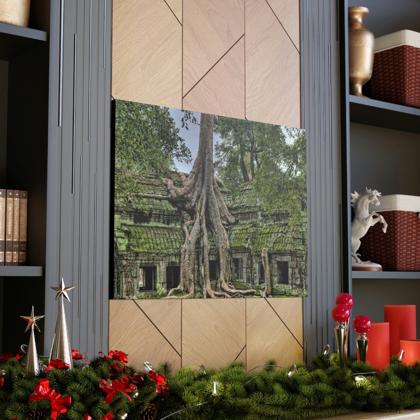 Jungle Temple - nature, trees Canvas Gallery Wraps