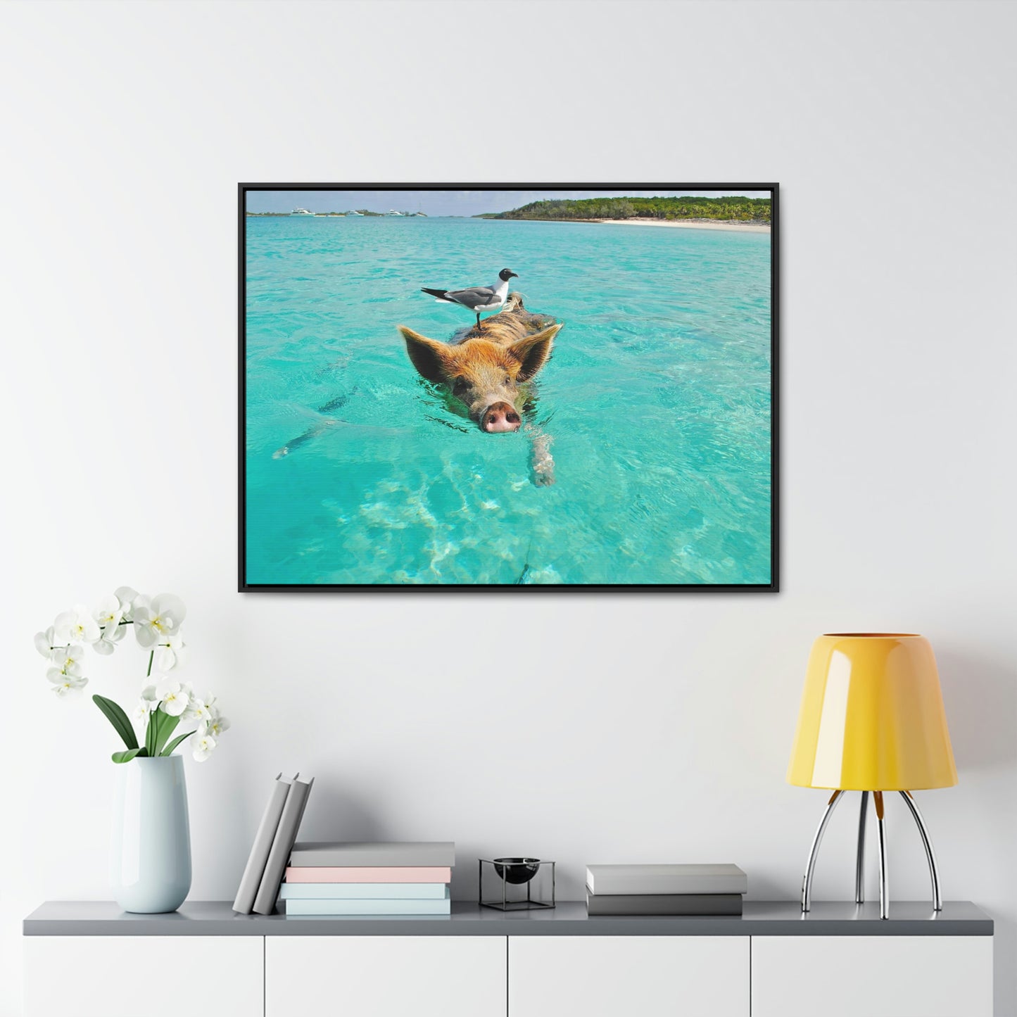 Ocean hog - Gallery Canvas Wraps, Horizontal Frame