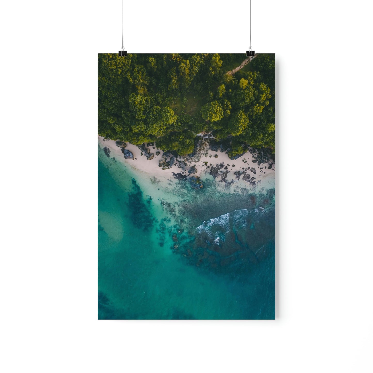 Scenic Beach Waves Premium Matte Poster