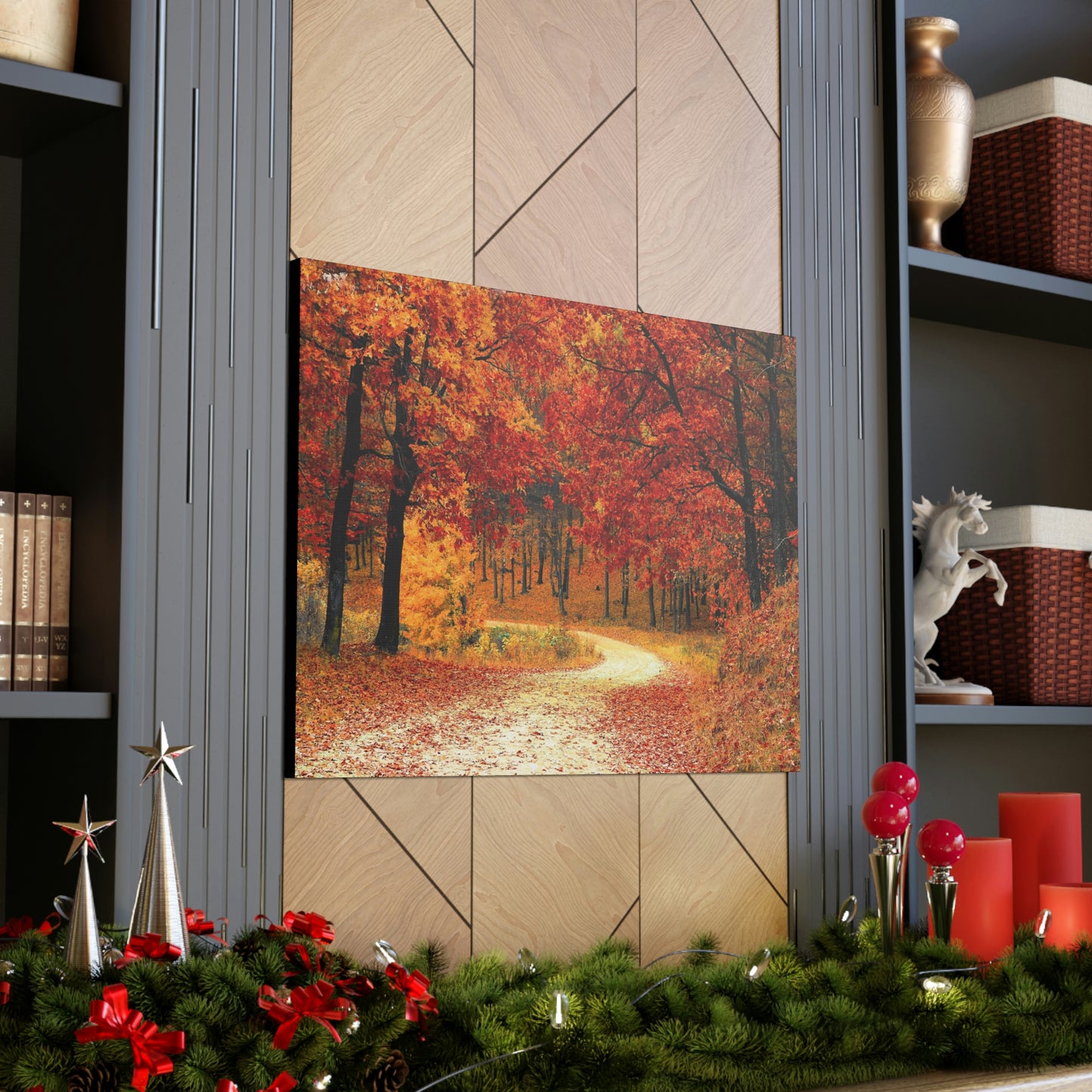 Fall Trail - Foliage forest - Canvas Gallery Wraps