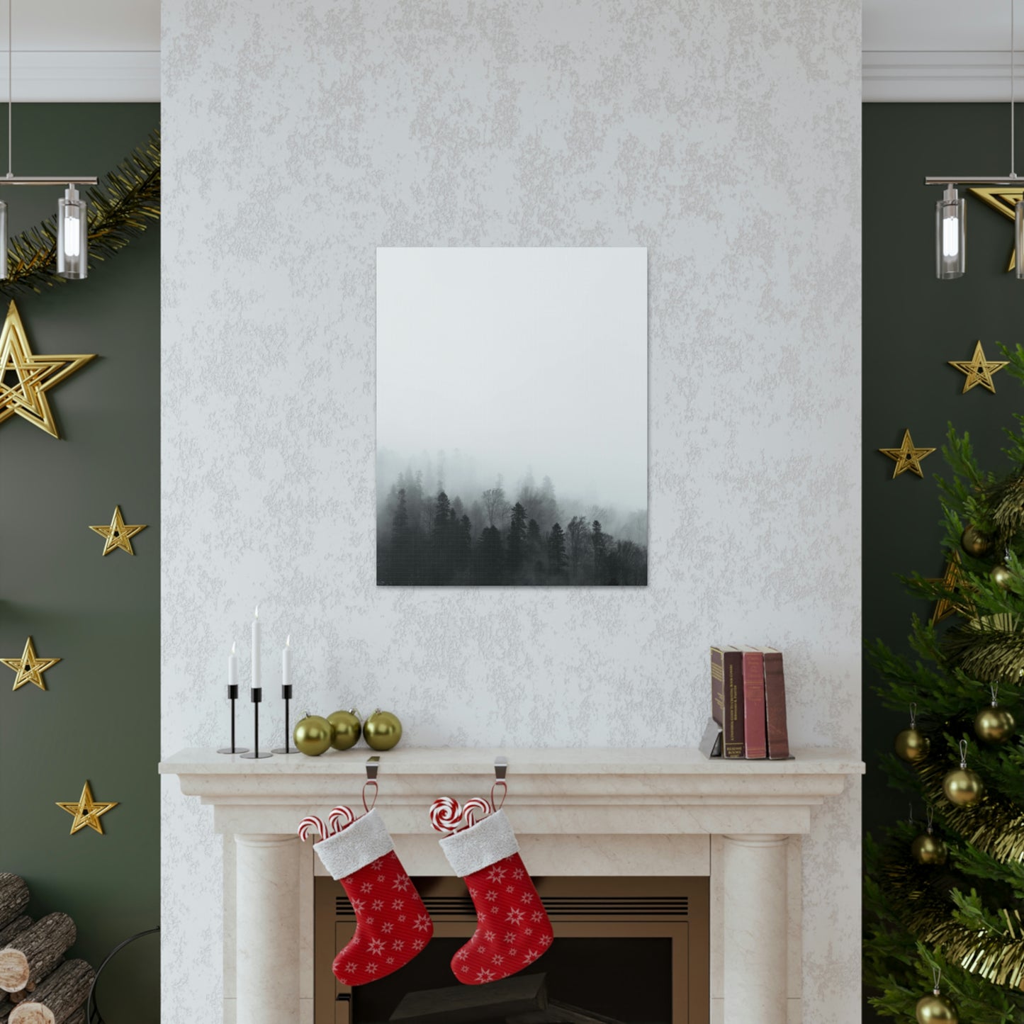 B&W Forest - Canvas Gallery Wraps