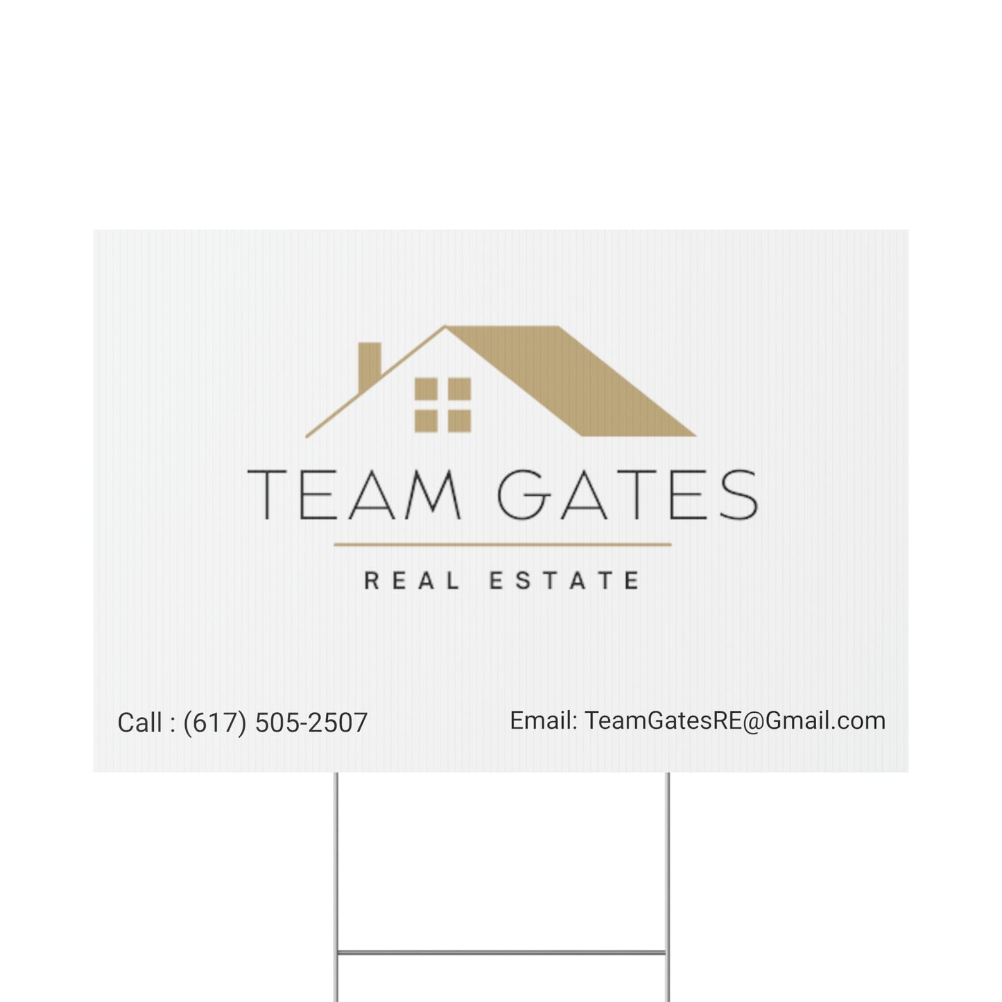 Team Gates - Plastic Yard Sign