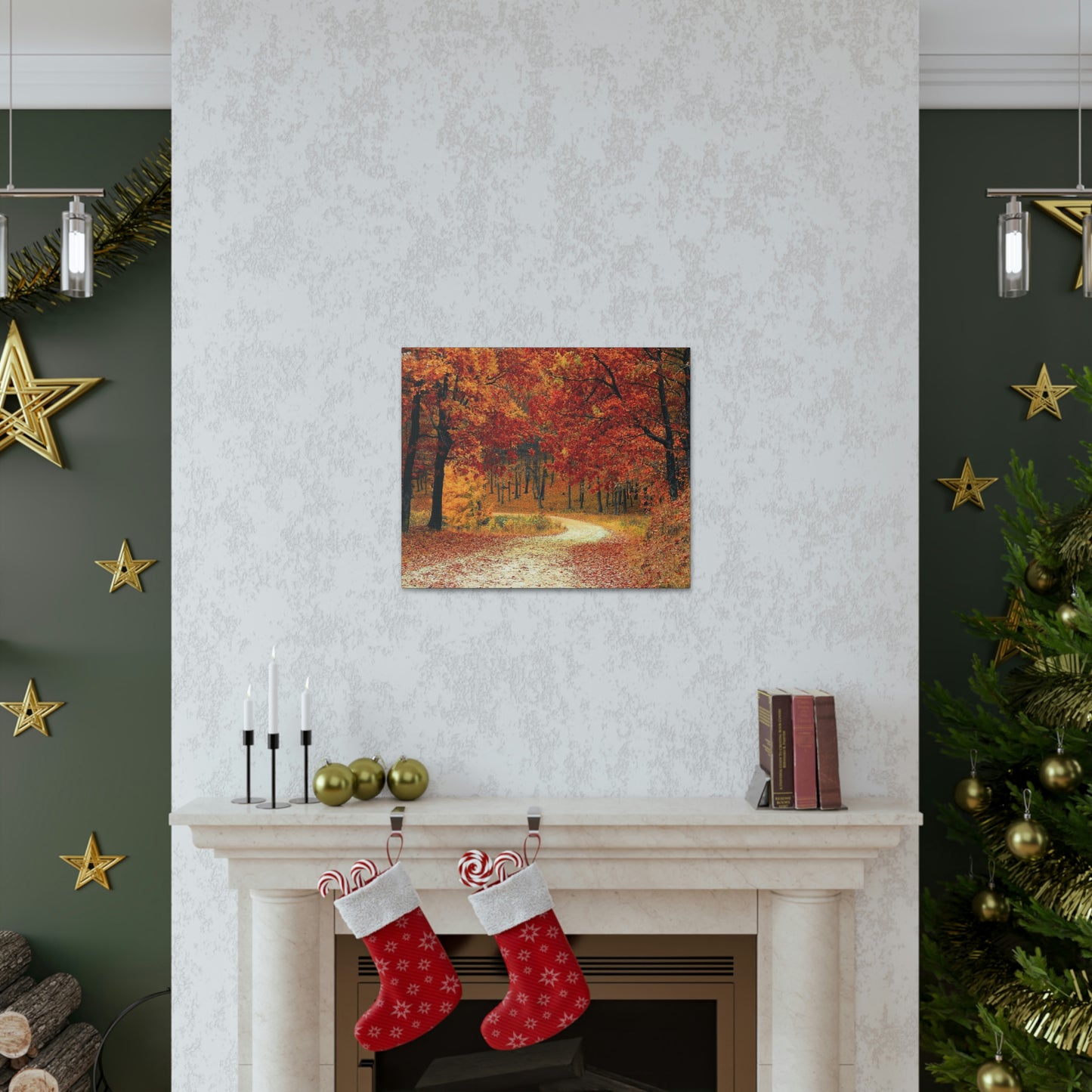 Fall Trail - Foliage forest - Canvas Gallery Wraps