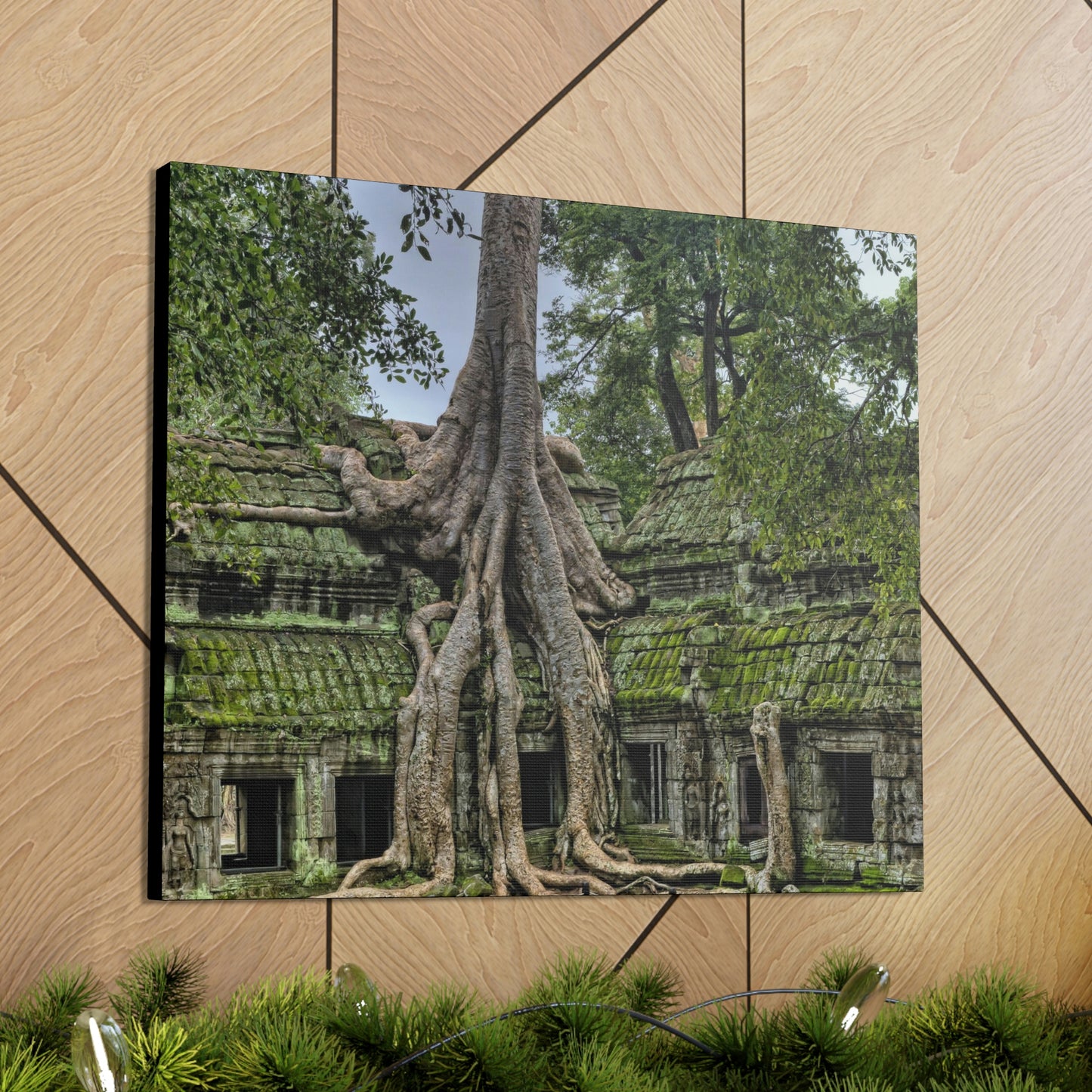Jungle Temple - nature, trees Canvas Gallery Wraps